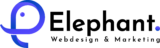 Schwarzes Logo von Elephant