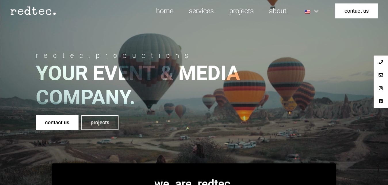 redtec productions website